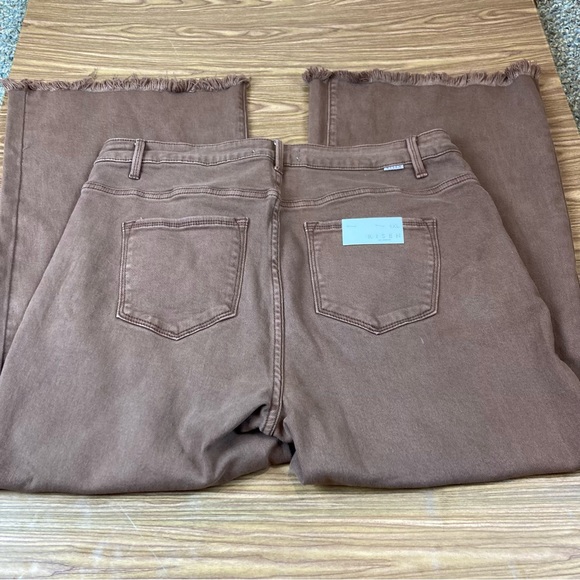 RISEN Wide Leg Jeans Espresso Brown High Rise NWT - Size 1XL (16-18) - Picture 6 of 14